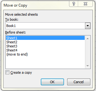 move or copy sheet window